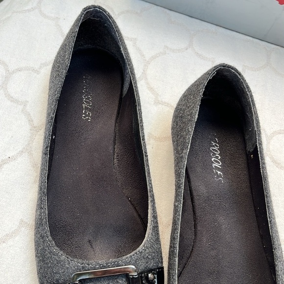 AEROSOLES Dark Gray Women's Felted Flats with Buckle - Picture 6 of 12
